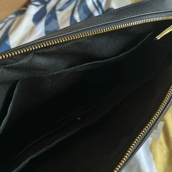 COACH Laptop Bag Crossgrain Leather —Style F39022 NWT